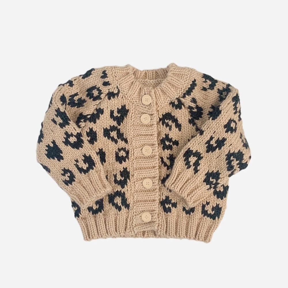 Blueberry Hill Leopard Baby Cardigan 6-12
